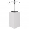 Газовый обогреватель Kratki PATIO/M/G31/37MBAR/B (уличный) - белое стекло, с ручным управлением (8,2 кВт)